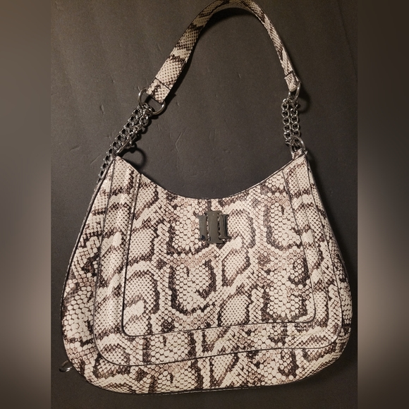 INC international concepts Vanilla Python, convertible crossbody / shoulder bag - Picture 7 of 8